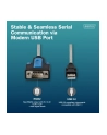 digitus Kabel adapter USB 2.0 do RS232 (DB9) | Chipset FTDI (FT232RNL) | PVC, transparentny | Mocowanie na śruby | 1.8m - nr 6