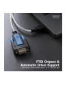 digitus Kabel adapter USB 2.0 do RS232 (DB9) | Chipset FTDI (FT232RNL) | PVC, transparentny | Mocowanie na śruby | 1.8m - nr 8