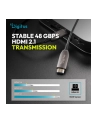 digitus Kabel połączeniowy hybrydowy HDMI AOC | HDMI-A męski-męski | HDMI 2.1 | UHD-2 8K@60Hz | 48Gbps |HDR, eARC, HDCP 2.2, CEC | 90m - nr 4
