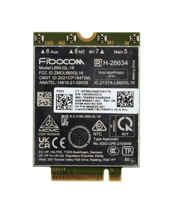 hp inc. Modem 4G LTE-AP WWAN AM5R3AA nr 1