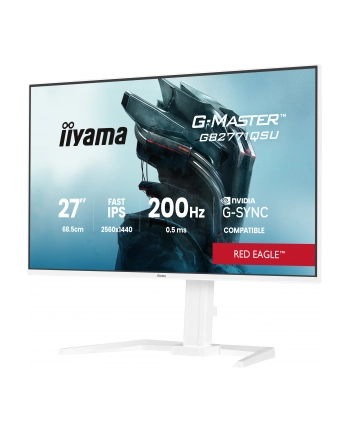 iiyama Monitor  27 '' GB2771QSU-W1 QHD,Fast IPS,200Hz,HAS (150) PIVOT,     2xUSB 3.2, 2xUSB C, 0,5ms, 2xHDMI, DP, 350cd,Adaptive G-SYNC - 2560 x 1440    @4 nr 1