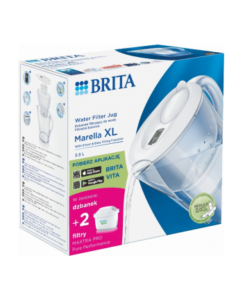 brita Dzbanek filtrujacy 3,5l Marella XL + 2 wkłady filtrujące MAXTRA PRO Pure Performance