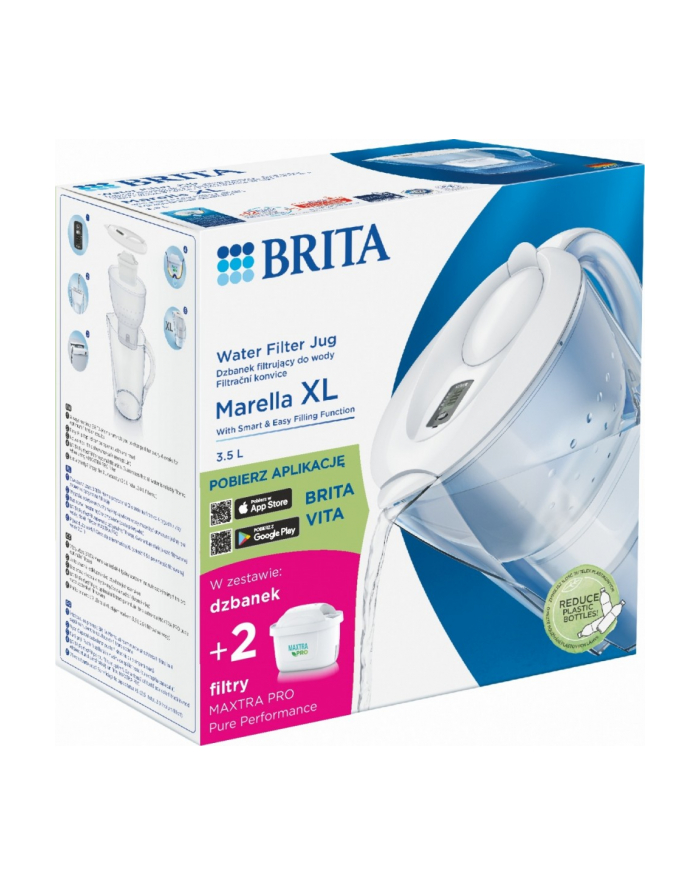 brita Dzbanek filtrujacy 3,5l Marella XL + 2 wkłady filtrujące MAXTRA PRO Pure Performance główny