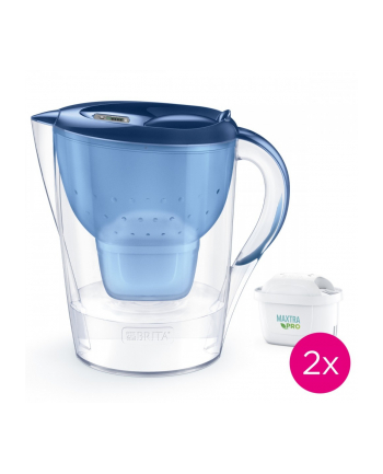 brita Dzbanek filtrujący 3.5l Marella XL + 2 wkłady filtrujące MAXTRA PRO Pure Performance, niebieski