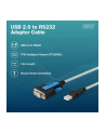 digitus Kabel adapter USB 2.0 do RS232 (DB9) | Chipset FTDI (FT232RNL) | PVC, transparentny | Mocowanie na śruby | 1.8m - nr 5