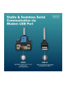 digitus Kabel adapter USB 2.0 do RS232 (DB9) | Chipset FTDI (FT232RNL) | PVC, transparentny | Mocowanie na śruby | 1.8m - nr 6