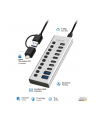 logilink Hub USB3.2 10-portow USB-A/C, funkcja on/off - nr 2