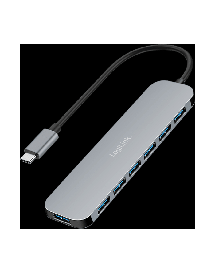 logilink Hub 7 portów USB3.2 USB-A, 5 Gbps, 20W PD główny