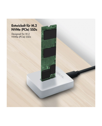 logilink Stacja dokująca dla M.2 NVMe, USB 3.2 Gen2