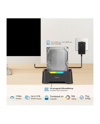 logilink Stacja dokująca USB-C do HDD/SDD 2.5/3.5'