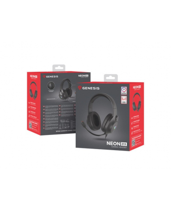natec Słuchawki Genesis Neon 213 RGB mikrofon