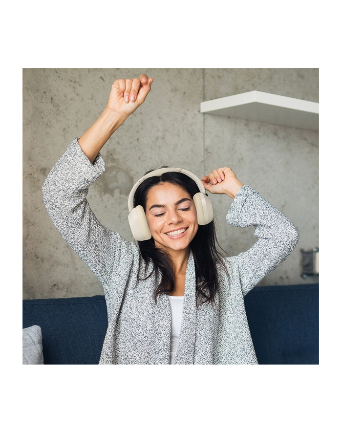 logilink Słuchawki z mikrofonem, BT6.0, ANC, kremowe główny