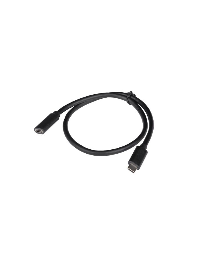 lanberg Przedłużacz USB-C M/F 3.1 0.5m czarny główny