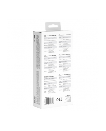 savio Kabel USB-C do Display Port 8K 60Hz, 2m CL-208