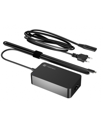 natec Zasilacz do laptopa Grayling GAN USB-C 65W