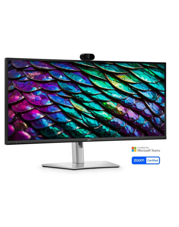 dell Monitor P3426WEB 34 cale IPS Zakrzywiony WQHD (3440x1440)/21:9/HDMI/DP/4xUSB/2xUSB-C/RJ45/Kamera/Głośniki/3Y główny