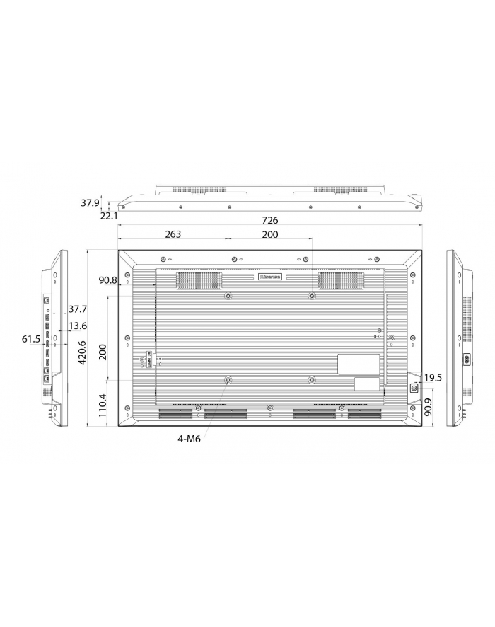hisense Monitor LFD 32DM66D 32 cale Full HD Digital Signage Display 24/7 główny