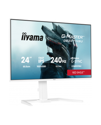 iiyama Monitor 23.8 cala GB2471HSU-W1 IPS,FHD,240Hz,2xHDMI,DP,1xUSB 3.2,     1xUSB C, Adaptive G-SYNC - 1920 x 1080 @48-240Hz  DisplayPort Only nr 2