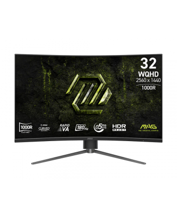 msi Monitor MAG 325CQPF E18 31.5/LED/WQHD/LED/Zakrzywiony/180Hz/Czarny