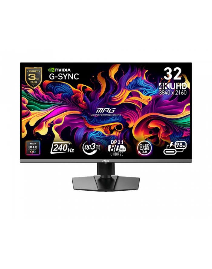 msi Monitor MPG 322URX QD-OLED 31.5/LED/FLAT/240Hz/Czarny główny