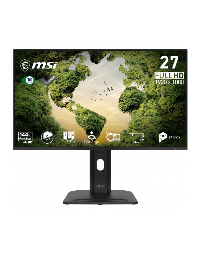 msi Monitor PRO MP275PGN E14 27 ''/LED/FHD/Zakrzywiony/144Hz/Czarny główny