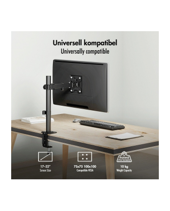 logilink Uchwyt do monitora 17 - 32', max 10kg., stalowy