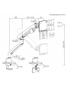 art Uchwyt biurkowy gazowy do 1 monitora LED/LCD 17-35' L-29GD 2-11kg 2xUSB 3.0 Premium White - nr 6