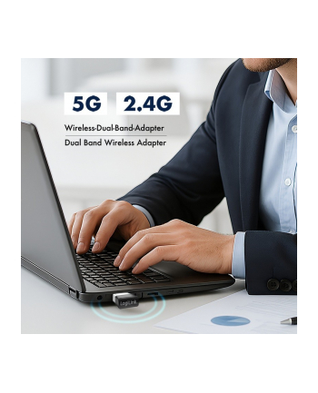 logilink Adapter bezprzewodowy USB WLAN, 11ac, 650Mbit