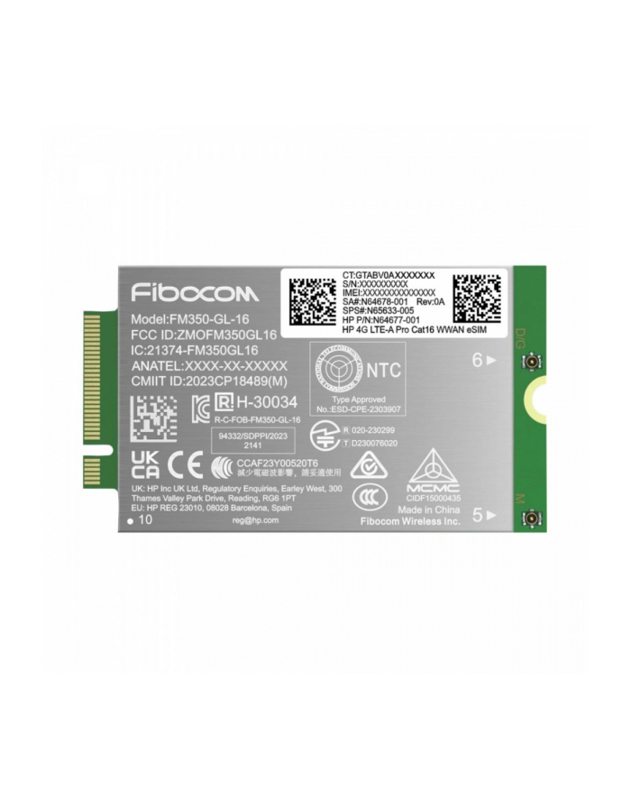 hp inc. Modem 4G LTE-AP WWAN AM5R3AA główny