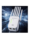 qoltec Wzmacniacz sygnału WiFi | Repeater | Access Point | 300Mb/s | 6  anten | 2xRJ45 - nr 12