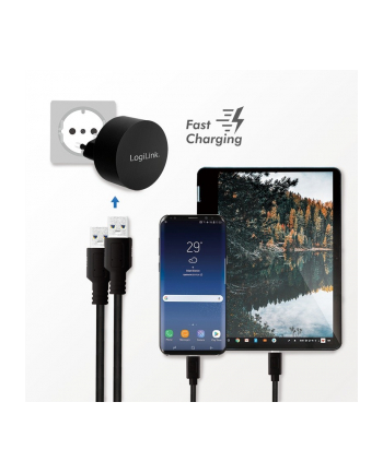 logilink Ładowarka sieciowa  2x USB-A, 10.5W, czarna nr 2