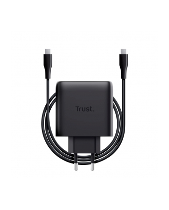trust Ładowarka MAXO GaN 65W 2x USB-C czarna nr 1