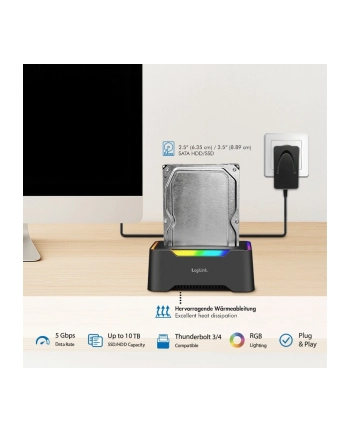 logilink Stacja dokująca USB-C do HDD/SDD 2.5/3.5' nr 1