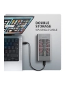 axagon EEM2-20GD Obudowa zewnętrzna aluminiowa USB-C 3.2 Gen2x2, Dual NVMe M.2 SSD 20gbps, Clone Master - nr 10