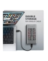 axagon EEM2-20GD Obudowa zewnętrzna aluminiowa USB-C 3.2 Gen2x2, Dual NVMe M.2 SSD 20gbps, Clone Master - nr 16
