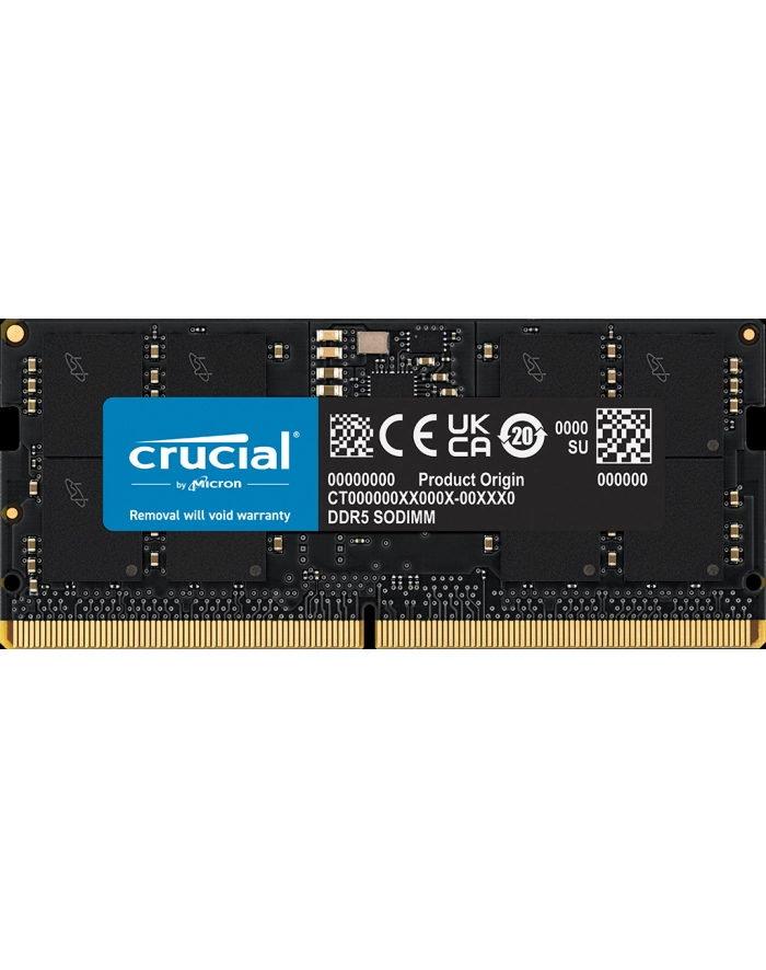 crucial Pamięć DDR5 SODIMM 16GB/5600 CL46 (16Gbit) Tray główny