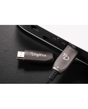 digitus Kabel połączeniowy hybrydowy HDMI AOC | HDMI-A męski-męski | HDMI 2.1 | UHD-2 8K@60Hz | 48Gbps |HDR, eARC, HDCP 2.2, CEC | 100m