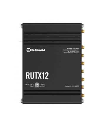 teltonika Router LTE RUTX12 (Cat 6), WiFi, BLE,  GNSS, Ethernet