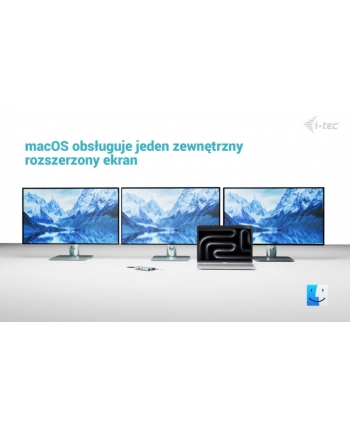 i-tec Stacja dokująca USB-C Meatl Nano 3x Display DP HDMI Power Delivery 100 W