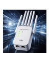 qoltec Wzmacniacz sygnału WiFi | Repeater | Access Point | 300Mb/s | 6  anten | 2xRJ45 - nr 12