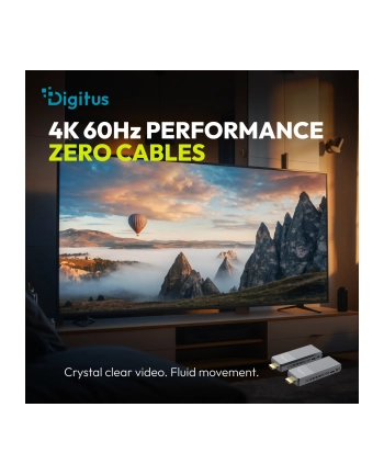 digitus Przedłużacz / Extender HDMI bezprzewodowy do 100/150m | UHD 4K@60Hz | Audio (Zestaw) nr 2