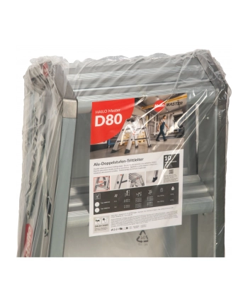 Hailo Master D80 2 x 3 Steps Double-Sided Folding nr 1