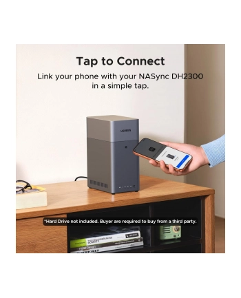 UGREEN 2-Bay Network Attached Storage DH2300 EU Diskless nr 2