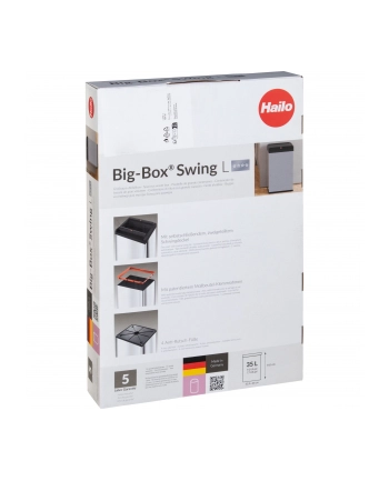 Hailo Big-Box Swing H-0840-131 Kosz L 35L Biały nr 2