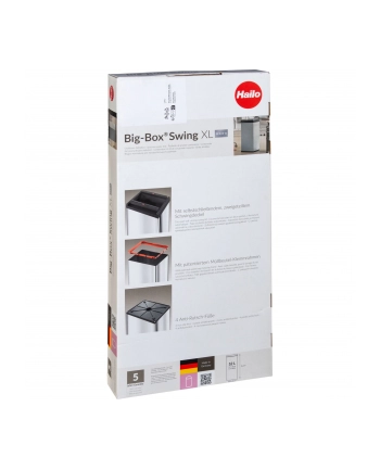 Hailo Big-Box Swing H-0860-211 Kosz Xl 52L Stalowy nr 2