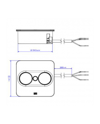 Bachmann Twist 2 2xCee7/3 Aeh 30Ge Kątowa 2m 946201