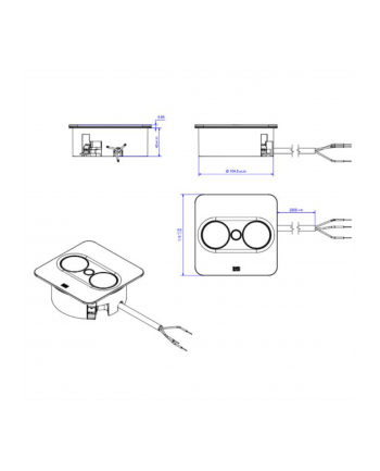 Bachmann Gniazdo Ute France Czarne Twist 2 Mat