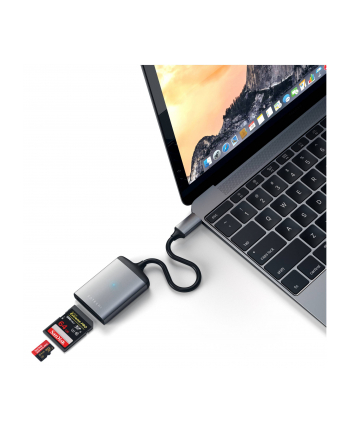 Satechi Aluminum Type-C UHS-II Micro/SD Card Reader space grey