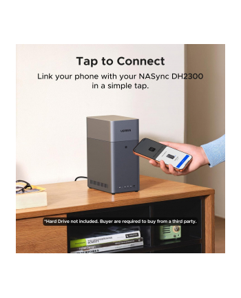 UGREEN 2-Bay Network Attached Storage DH2300 EU Diskless
