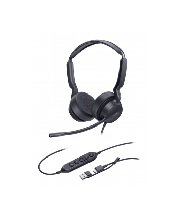 Yealink Uh42 Dual Uc Usb-C/A Zestaw Słuchawkowy Przewodowa Opaska (82471886) nr 1